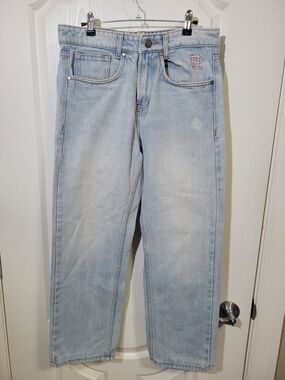 Pepe Jeans Pale Blue Straight-Leg Denim Jeans Size 30
